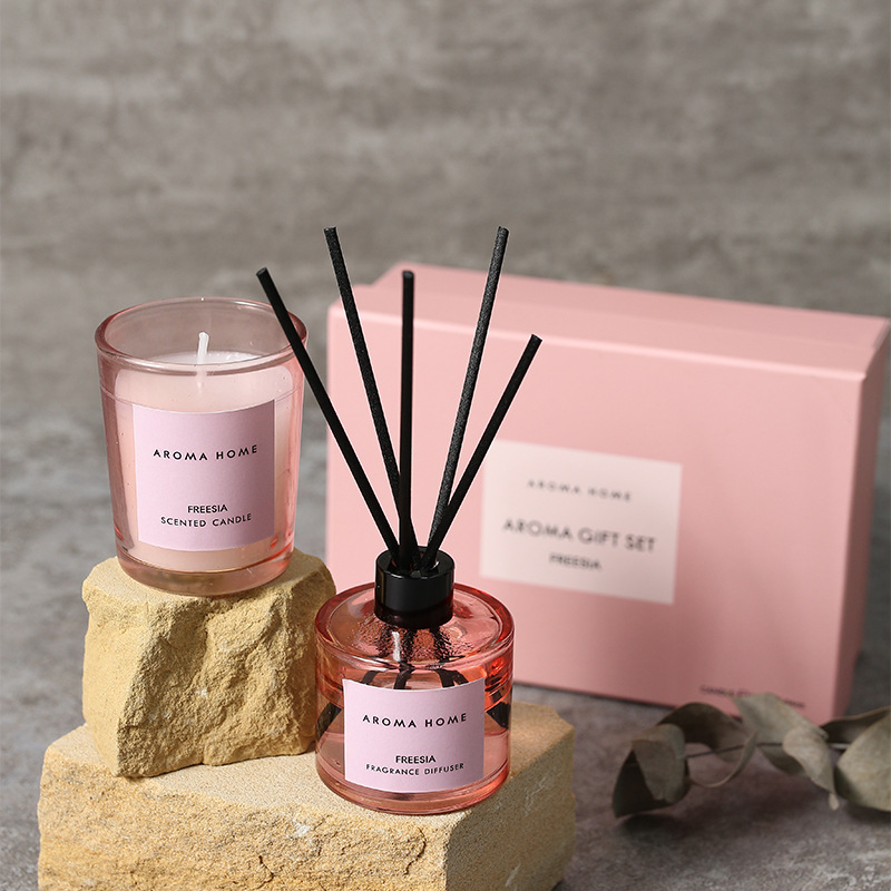 2Pcs Gift Box Set Aromatherapy - Candle Containers 评论和价格