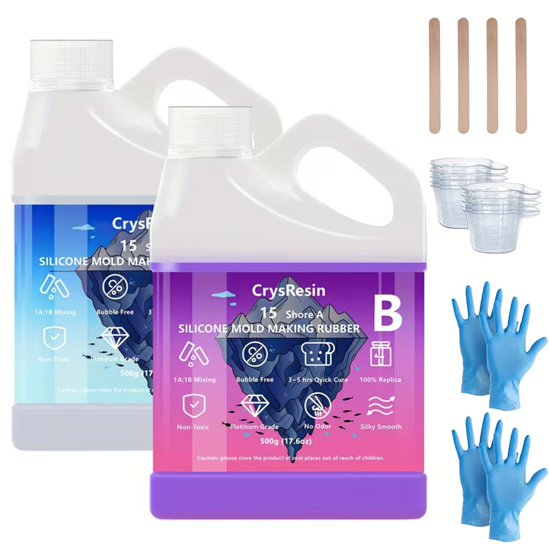 500ml 2 Bottles Liquid Silicon - Candle Making Kit 评论和价格