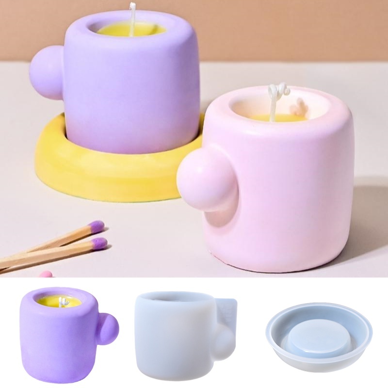 3D Mug With Coaster Silicone M - Candle Containers 评论和价格