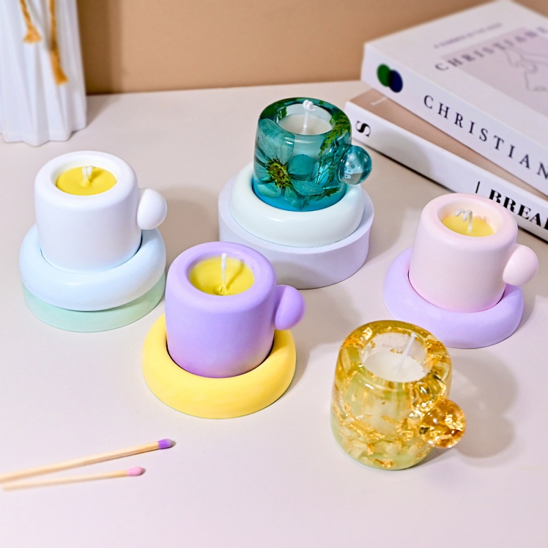 3D Mug With Coaster Silicone M - Candle Containers 评论和价格