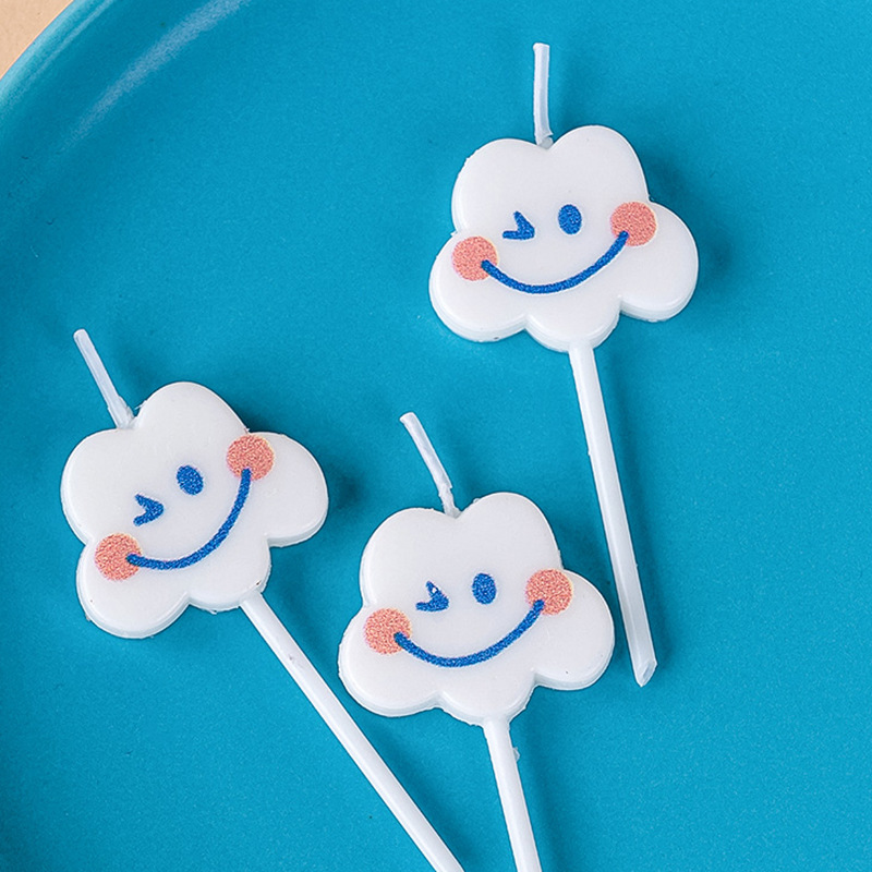 Ins Cute Cloud Smiling Birthda - Paraffin Wax 评论和价格
