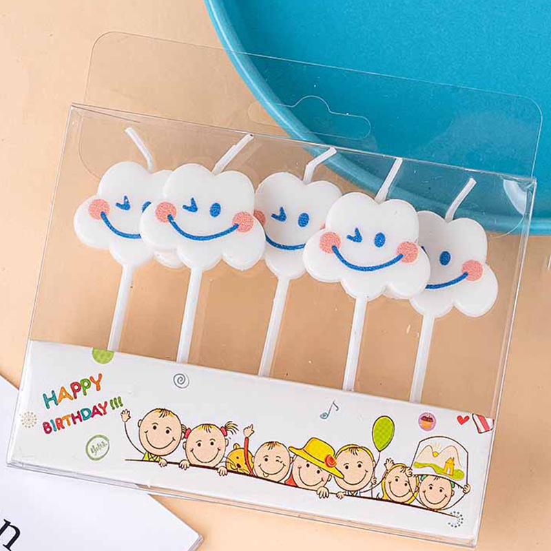 Ins Cute Cloud Smiling Birthda - Paraffin Wax 评论和价格