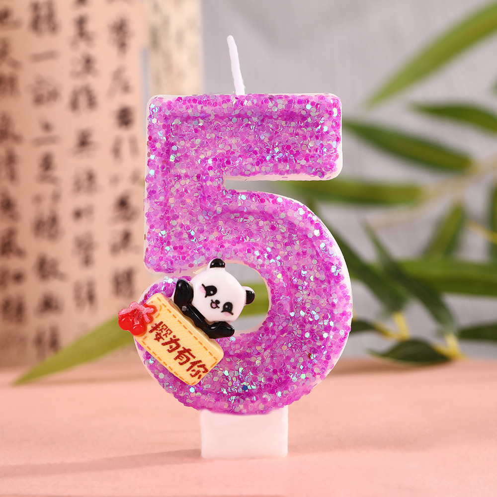 Cartoon Panda Digital Candle,  - Paraffin Wax 评论和价格