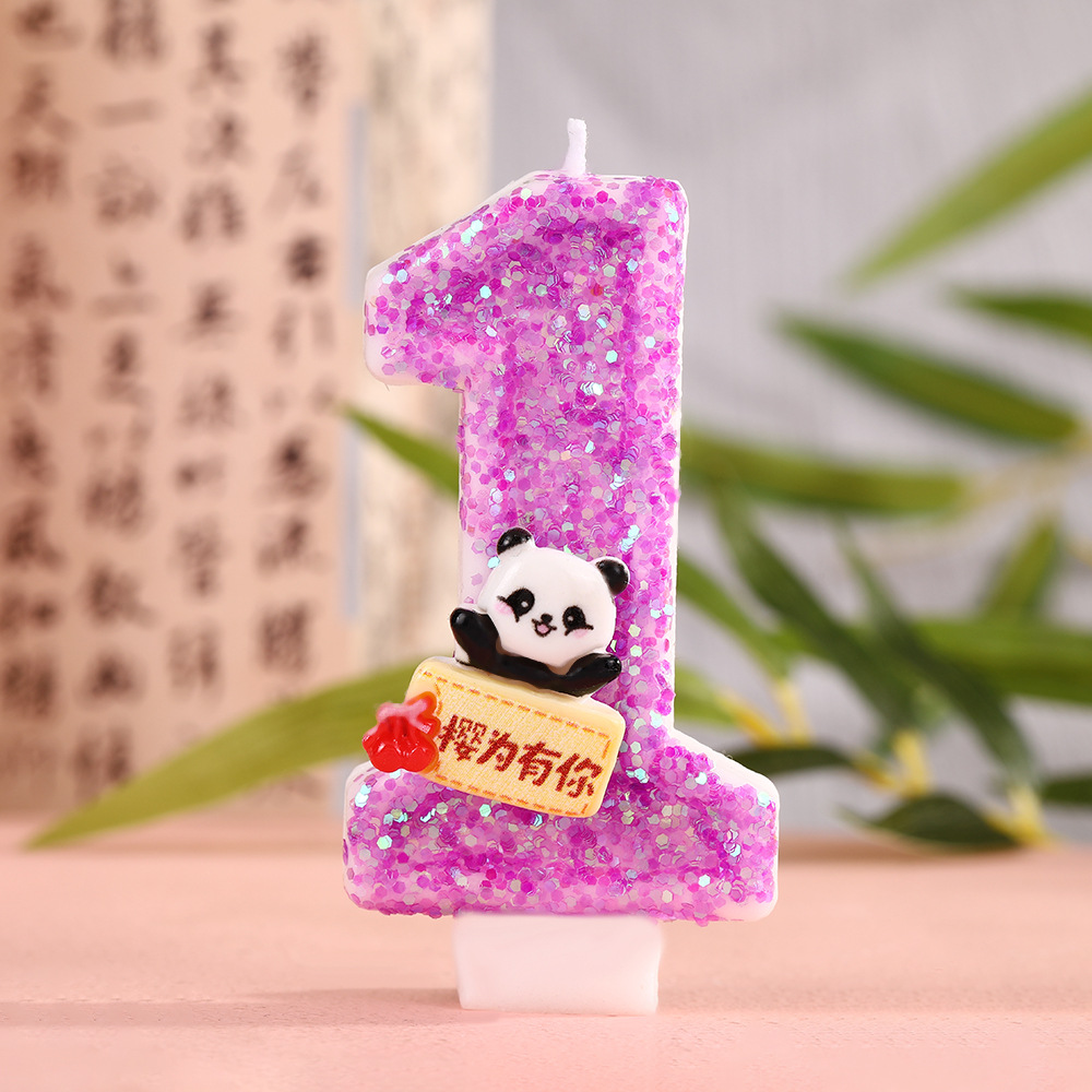 Cartoon Panda Digital Candle,  - Paraffin Wax 评论和价格