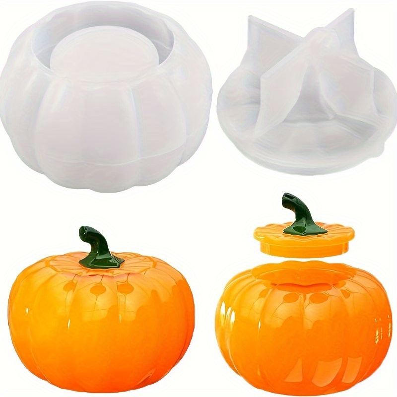 2pcs Pumpkin Jar Silicone Mold - Candle Molds 评论和价格