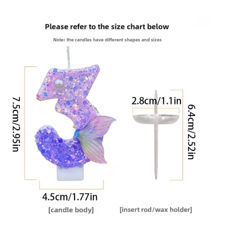 Glitter Purple Gradient Mermai - Silk Candle 评论和价格