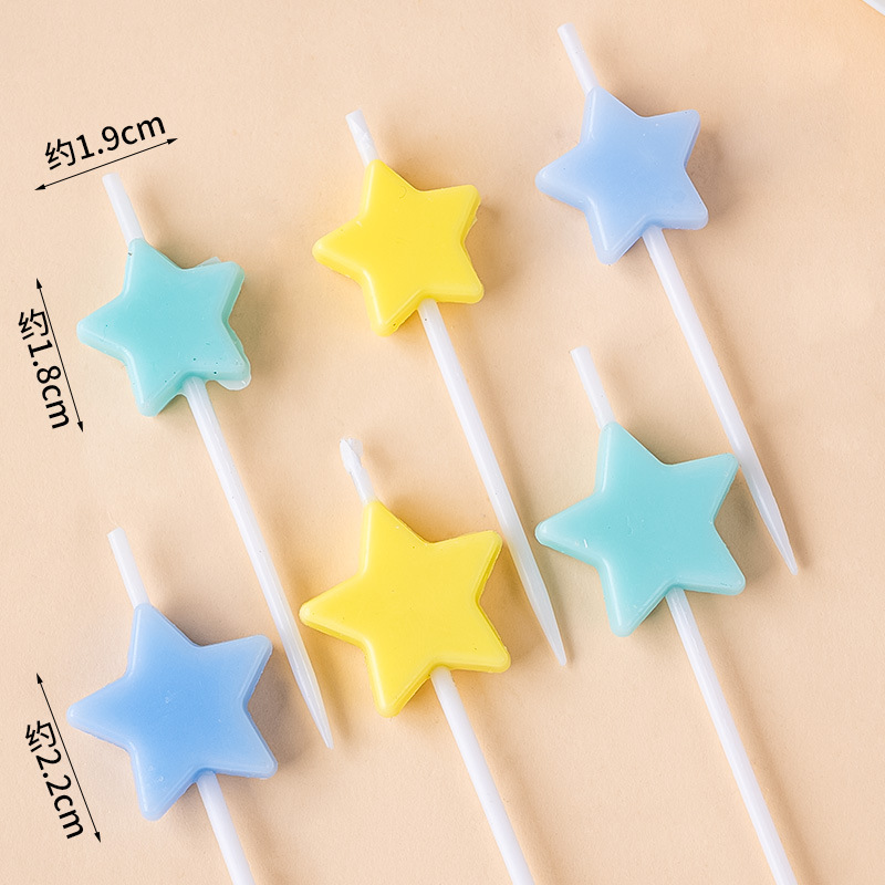 Yellow Five-pointed Star Candl - Paraffin Wax 评论和价格