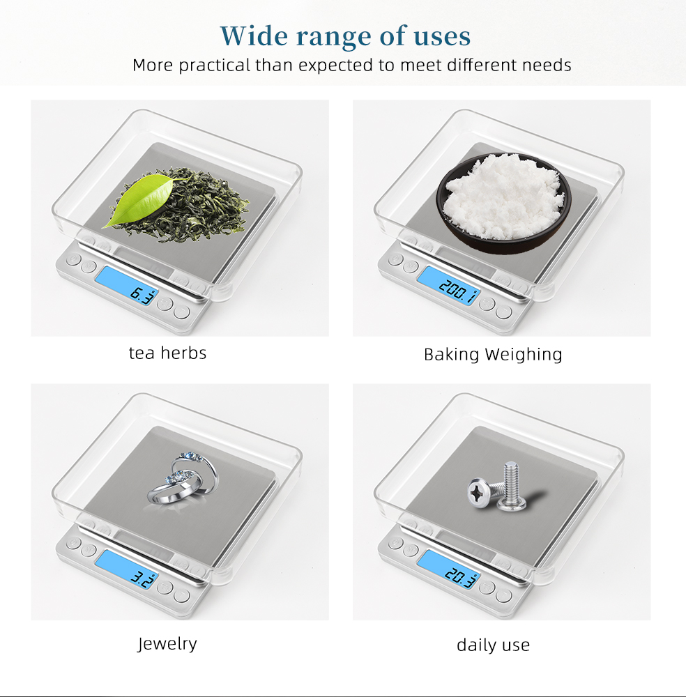 3Kg/500G 0.01g Digital Kitchen - Candle Wax Scale 评论和价格