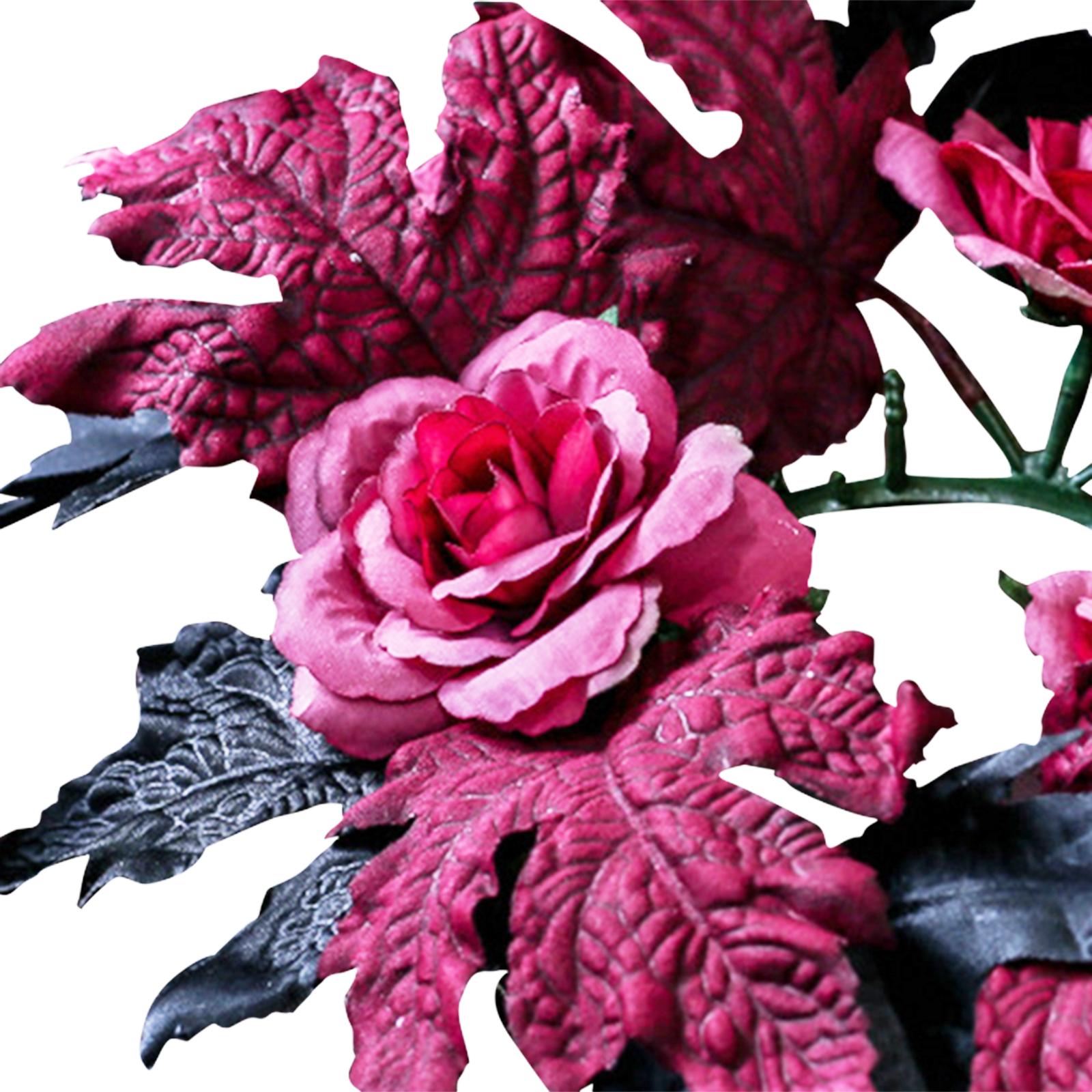 Dark Rose Halloween Wreath Sil - Silk Candle 评论和价格