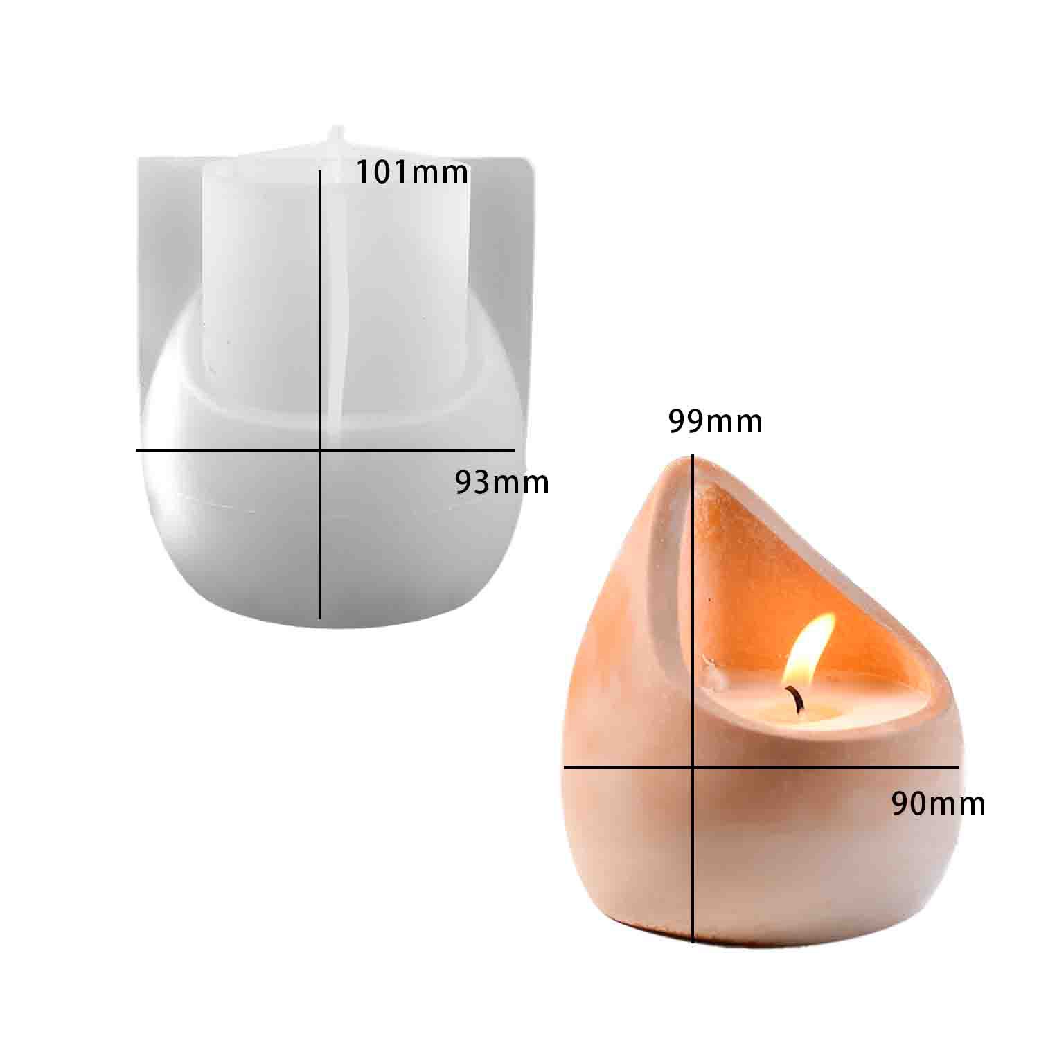 DIY epoxy resin mold water dro - Candle Containers 评论和价格