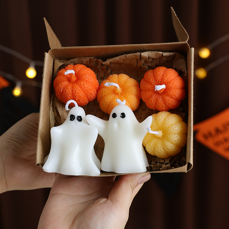 Halloween Candle Gift Box Cute - Silk Candle 评论和价格