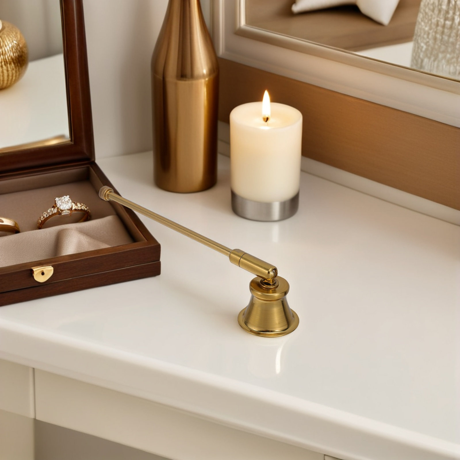 Metal Snuffer Retro Style Long - Candle Wick 评论和价格