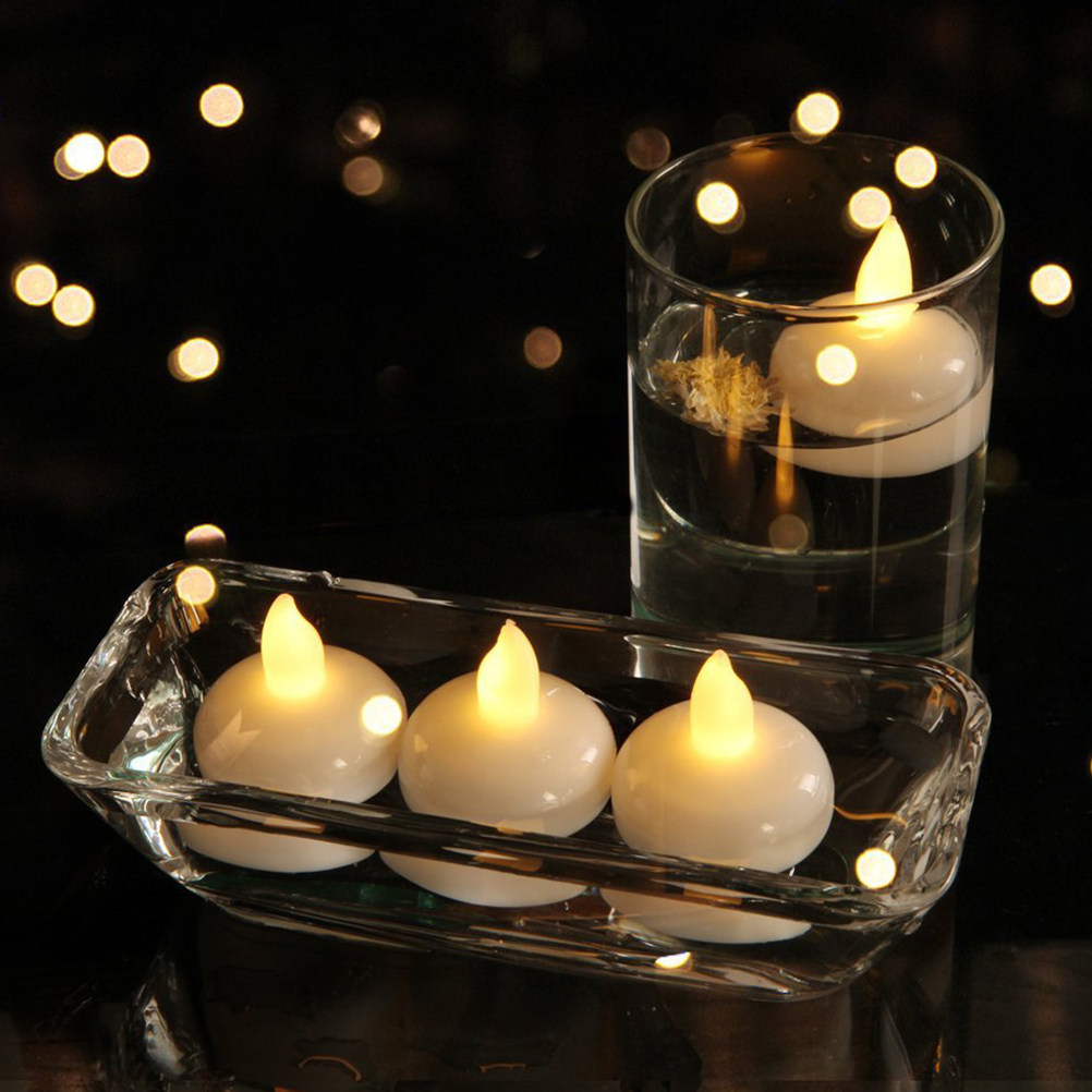 12Pcs Waterproof Floating LED  - Paraffin Wax 评论和价格