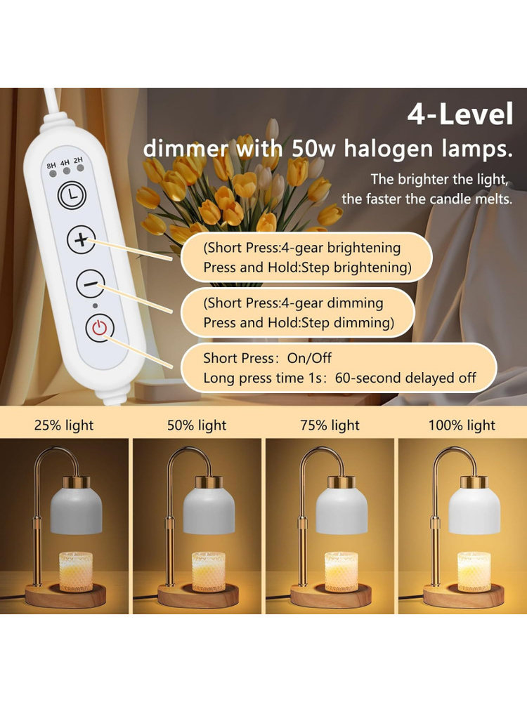 24H Timer Dimmable Candle Wax  - Wax Melts 评论和价格