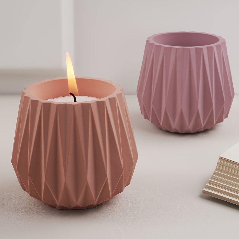 Cut Surface Candle Cup Silicon - Candle Containers 评论和价格