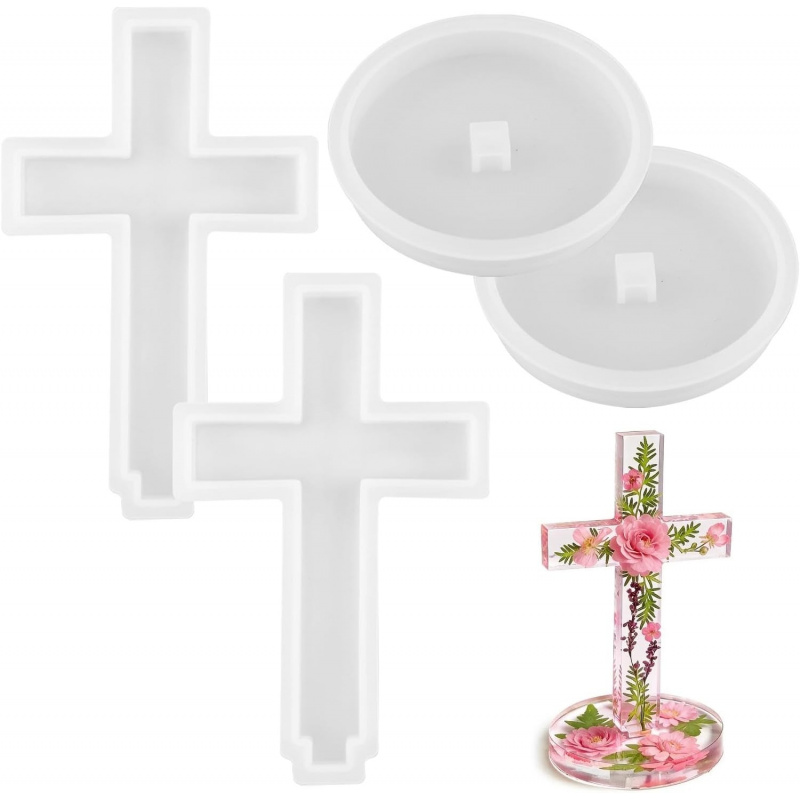 Two silicone molds with a base - Candle Containers 评论和价格