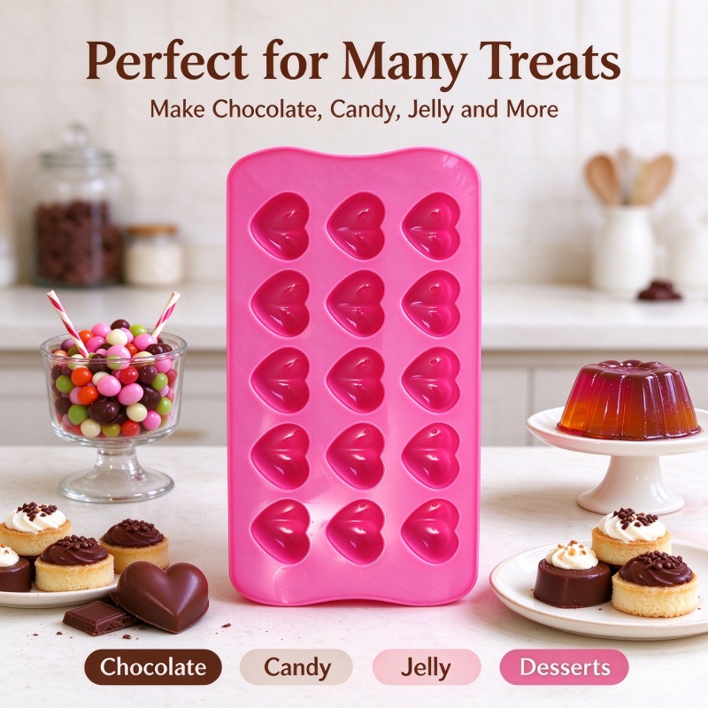 3D Love Heart Silicone Mold Fo - Candle Molds 评论和价格