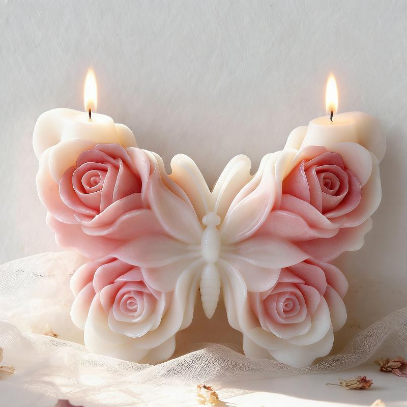 DIY Rose Butterfly Form Silico - Candle Fragrance 评论和价格