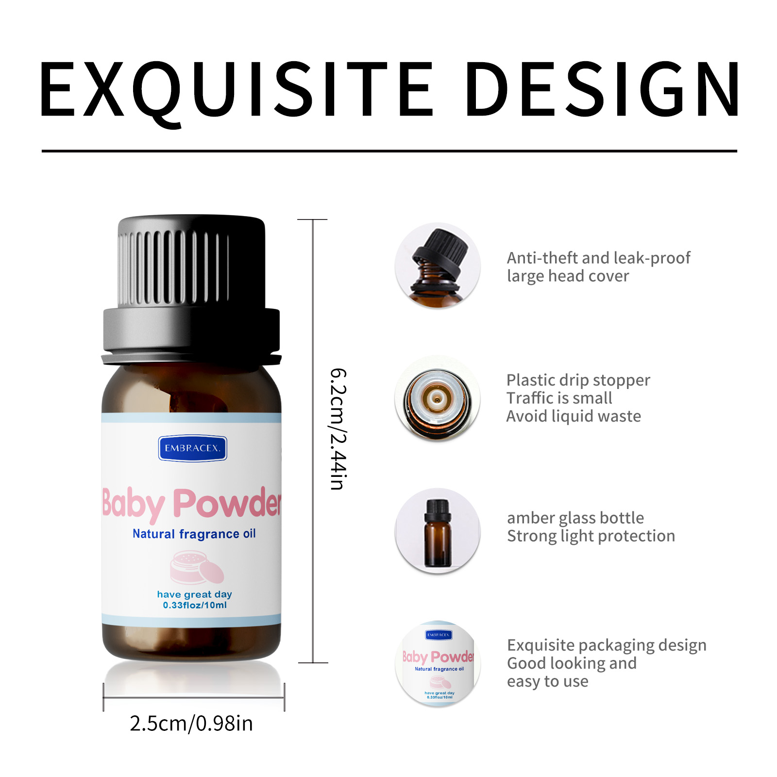 10ml Baby Powder Fragrance Oil - Candle Fragrance 评论和价格