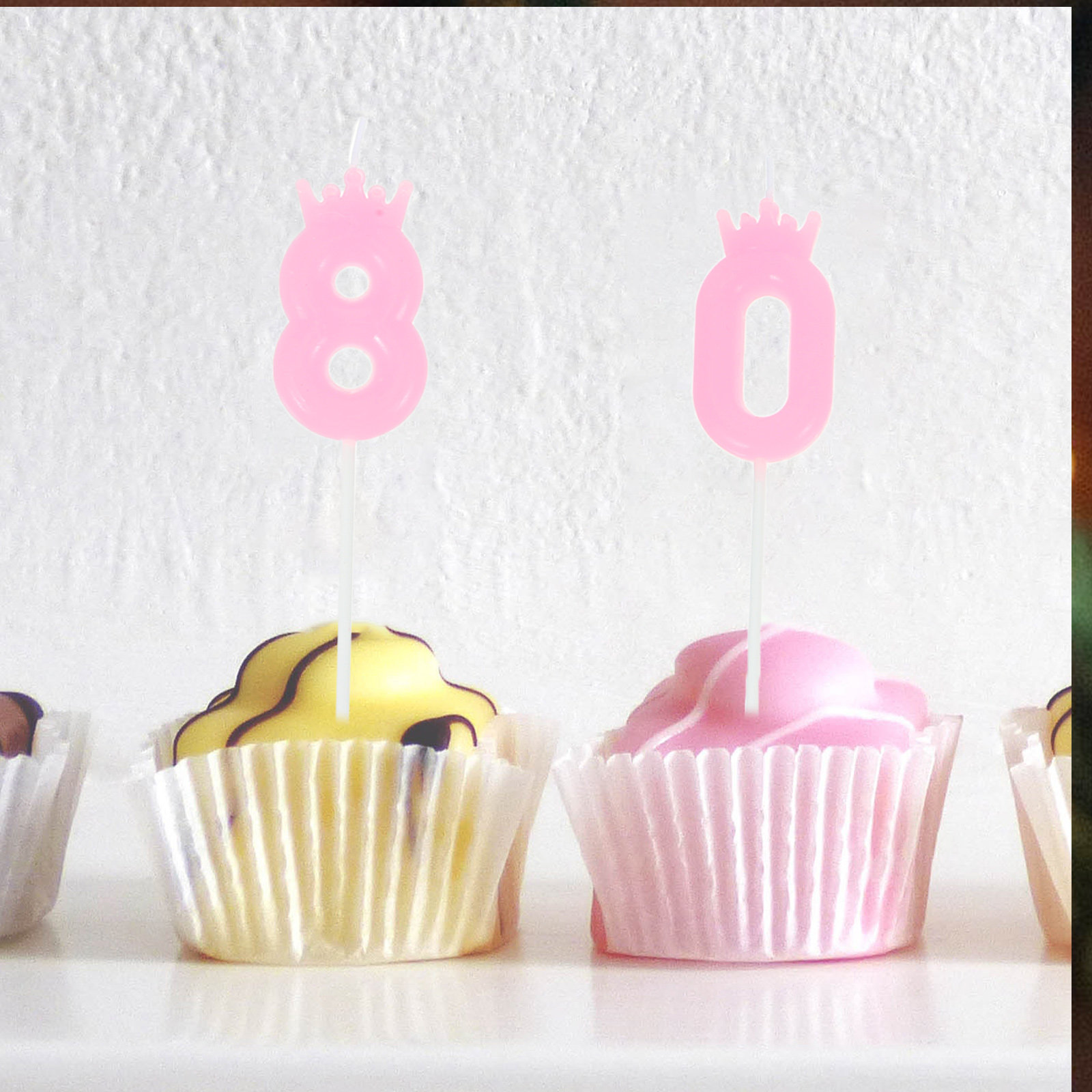 10pcs Crown Design Number Cand - Paraffin Wax 评论和价格