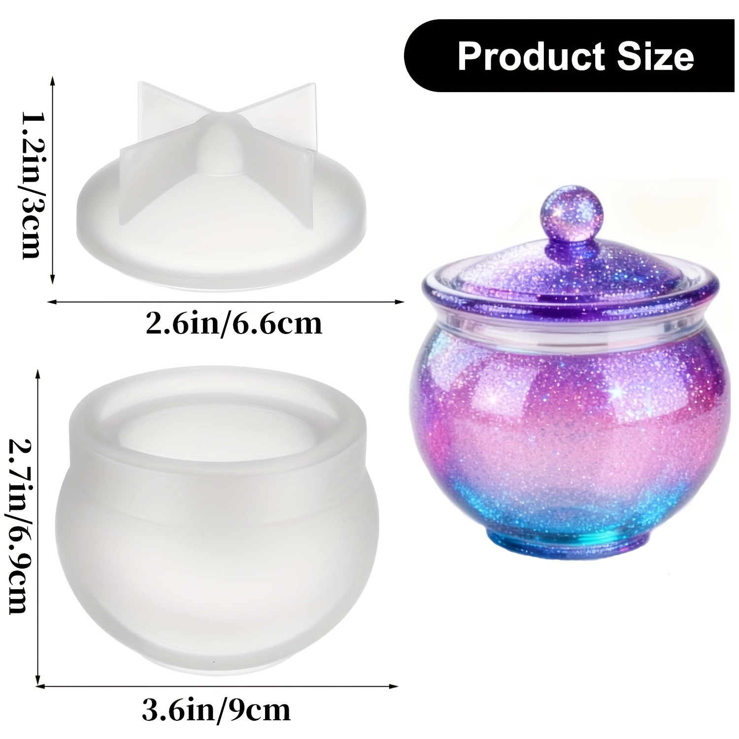 1 set of round resin can molds - Candle Molds 评论和价格